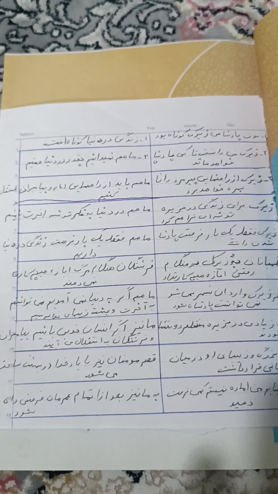 جلسه اول درس سوم